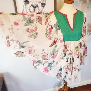 Sheer beauty in nature poncho/swim cover